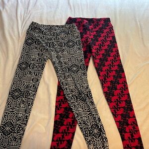 2 pairs one size lularoe leggings